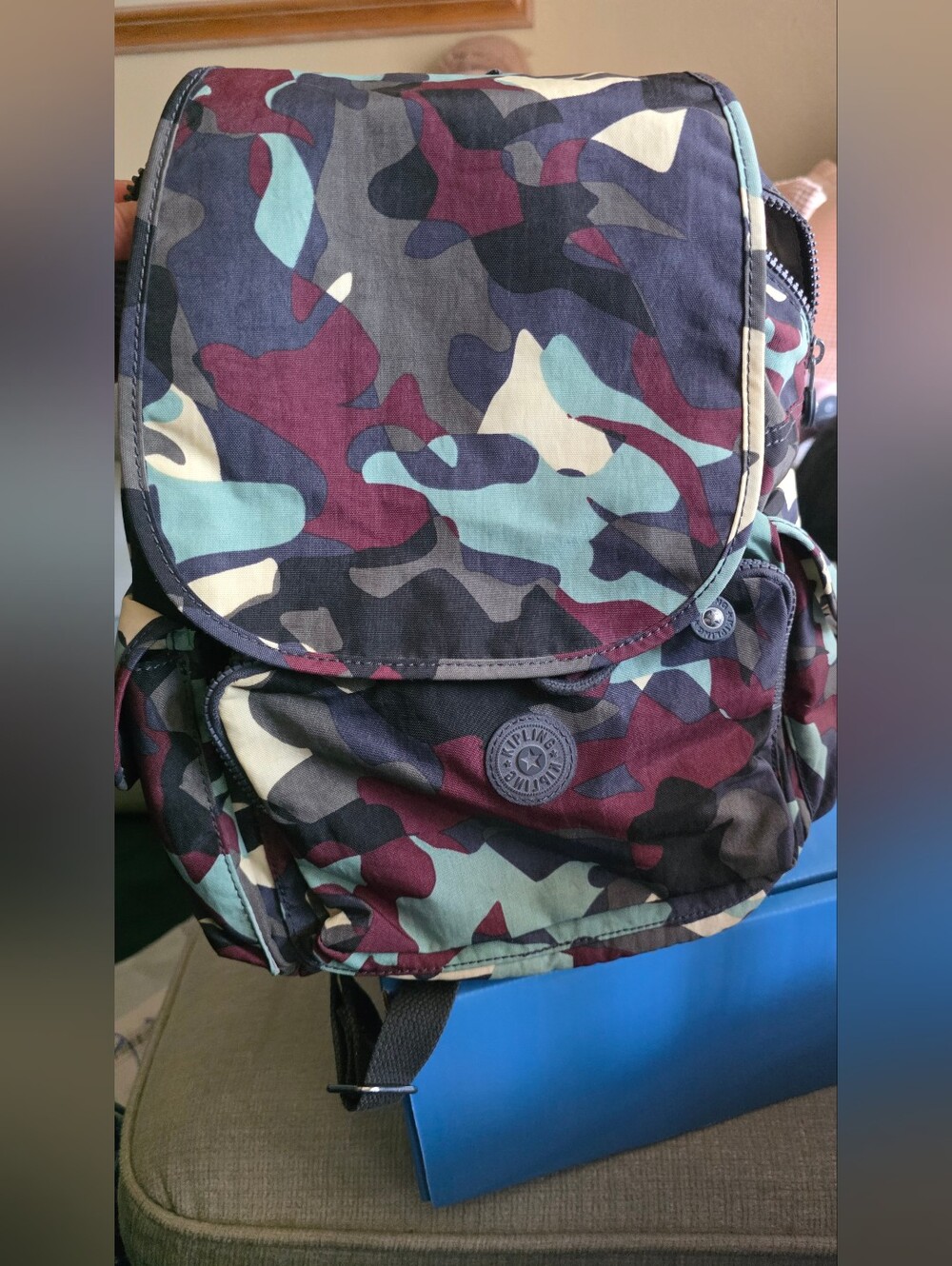 Kipling Men’s Camouflage Backpack - Multicolor